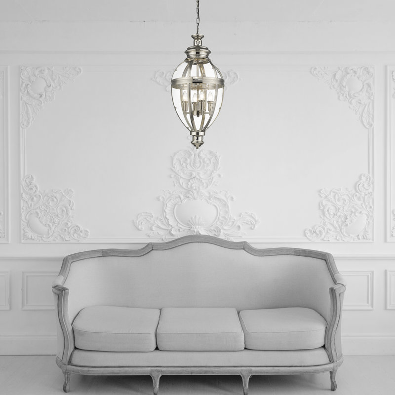 Sprowston 4 - Light Antique Sphere Pendant, Nickel