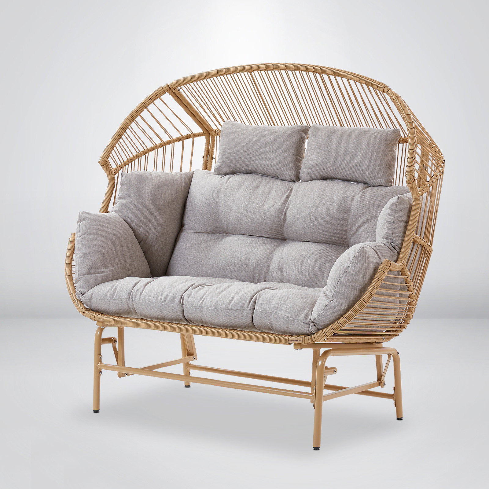 Dakota Fields Cloyed Double Swing Chair with Stand & Reviews | Wayfair