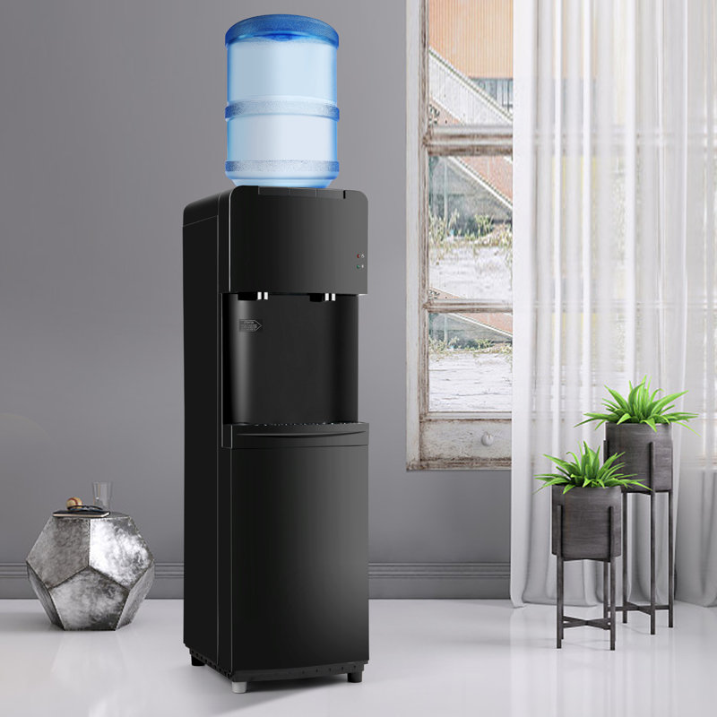 Cosvalve Free Standing Top Loading Water Dispenser, Black