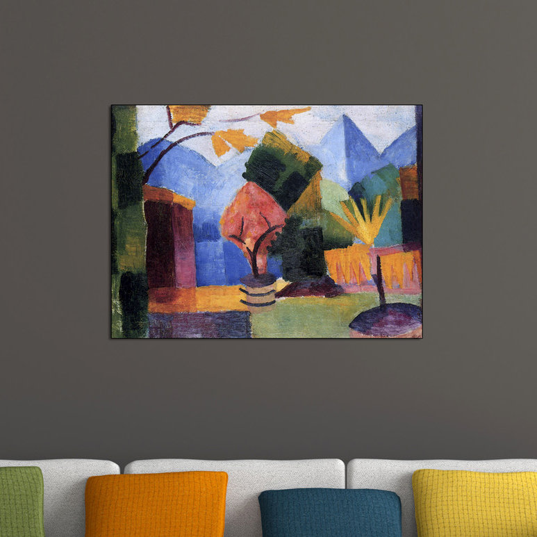 Macke August - Wrapped Canvas Painting, 60cm H x 80cm W x 1.8cm D