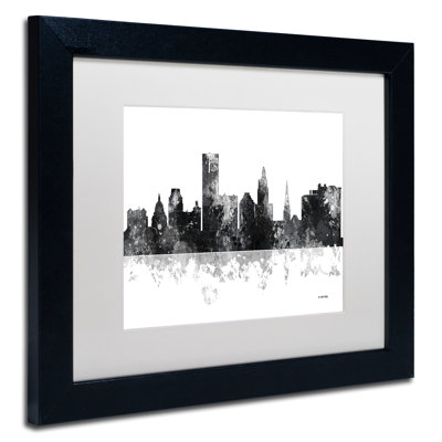 " Providence RI Skyline BG-1 " Acrylic Print