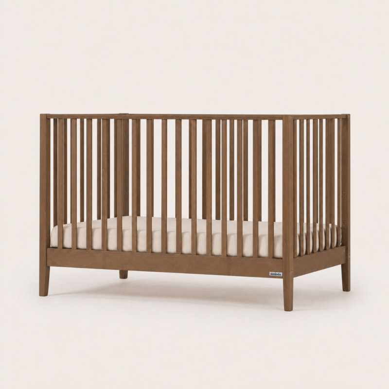 Lala 3-in-1 Convertible Crib, Walnut