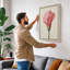 Pink Carnation Study Botanical - Wrapped Canvas-1805172500-1805172496