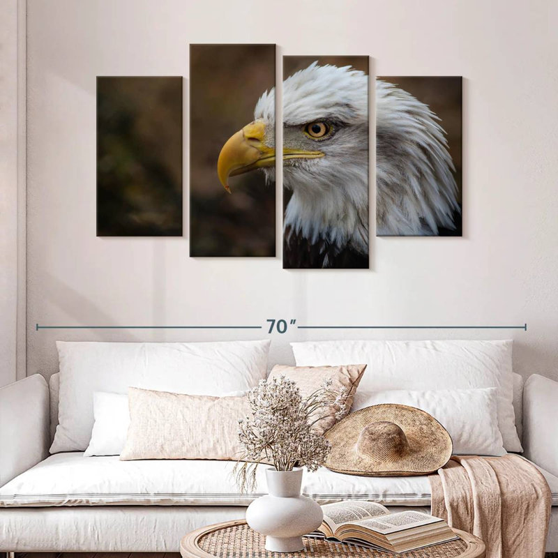 Brampt Bald Eagle Gaze, 32" H x 52" W