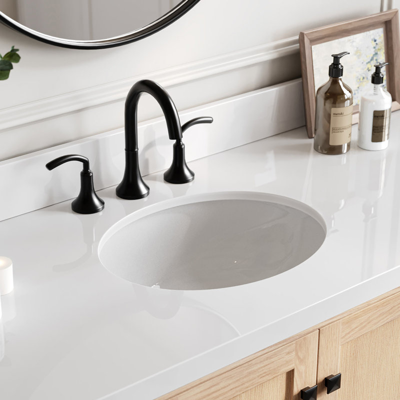Cambridge 61'' W Single Vanity, Oval, Oak