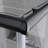 36'' W 72'' H Framed Square Reversible Shower Enclosure-81127650