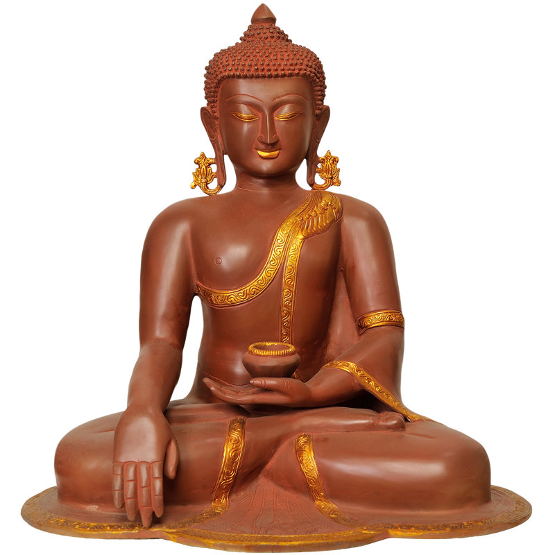 Statue de Bouddha Shakyamuni dans Mara-Vijay Mudra