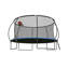 Trampoline citrouille de 14 pi, trampoline d'extérieur avec panier de basketball, filet d'enclos et échelle