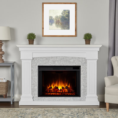 Deland Grand 63" W Freestanding Electric Fireplace