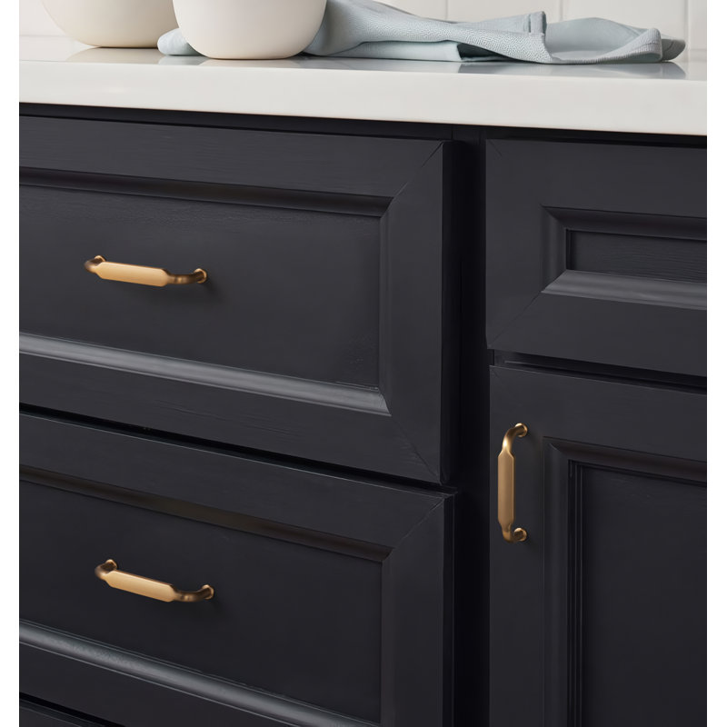 Champagne Bronze Modern Appliance Bar Pulls with Mounting Hardware