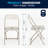 Hercules Series Plastic Folding Chair - 650LB Weight Capacity-1578086295
