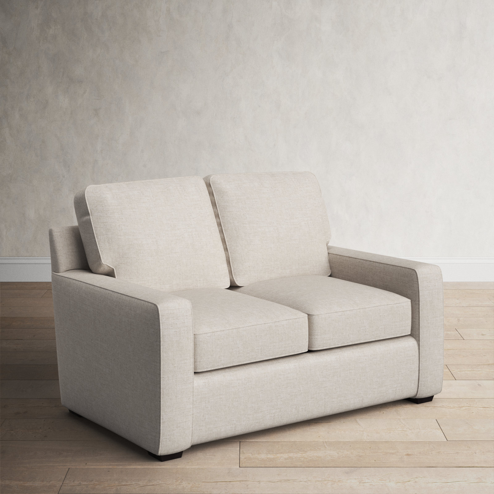 Taylor 56'' Upholstered Loveseat, Nomad Snow Crypton® Chenille