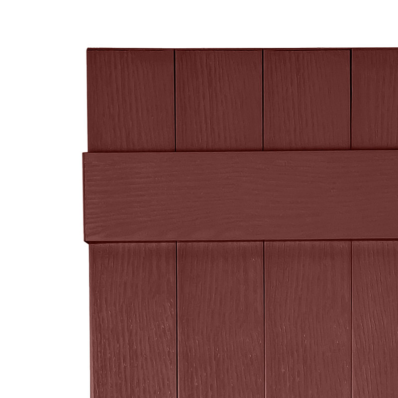 Persiennes personnalisées à 4 planches fermées, Canneberge, 62"