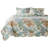  Multicolor Microfiber 3 Piece Quilt Set-850347524