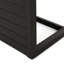 Dark Brown Chair(2)+Black Accent Table