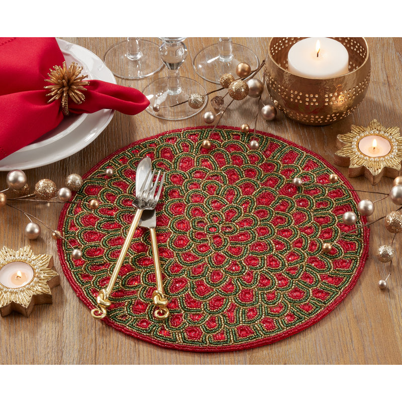 Beckson Geometric Round Placemat