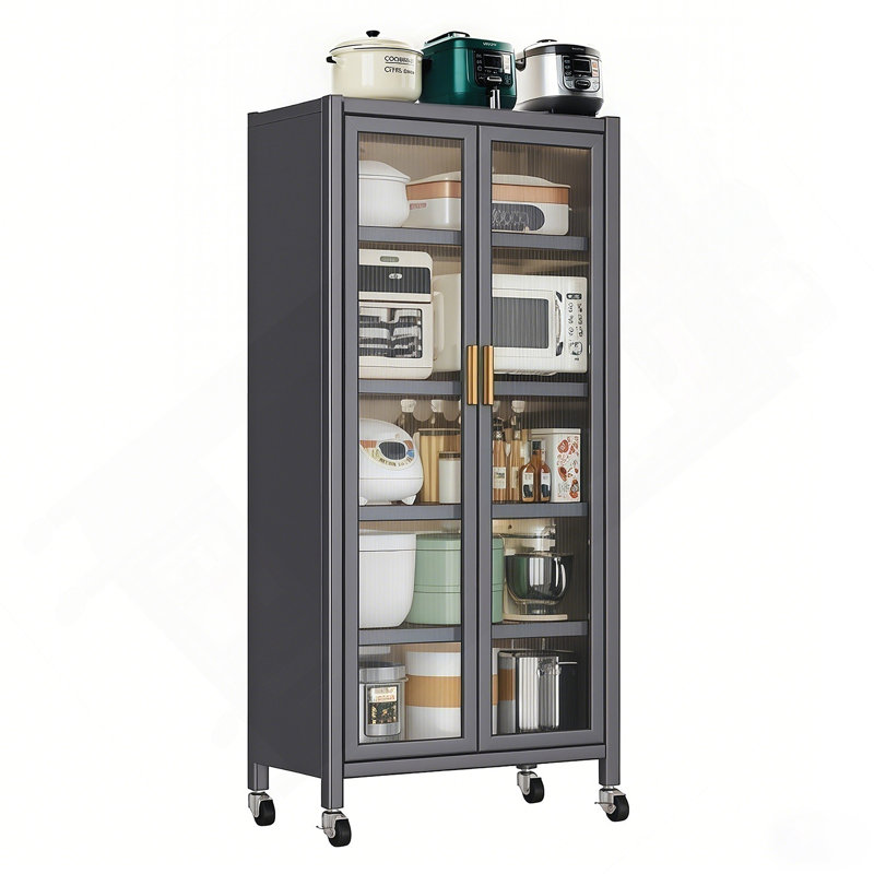 65" Kitchen Pantry Storage Cabinet
