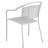 Chanea Curved Back Steel Patio Arm Chair-1554227623