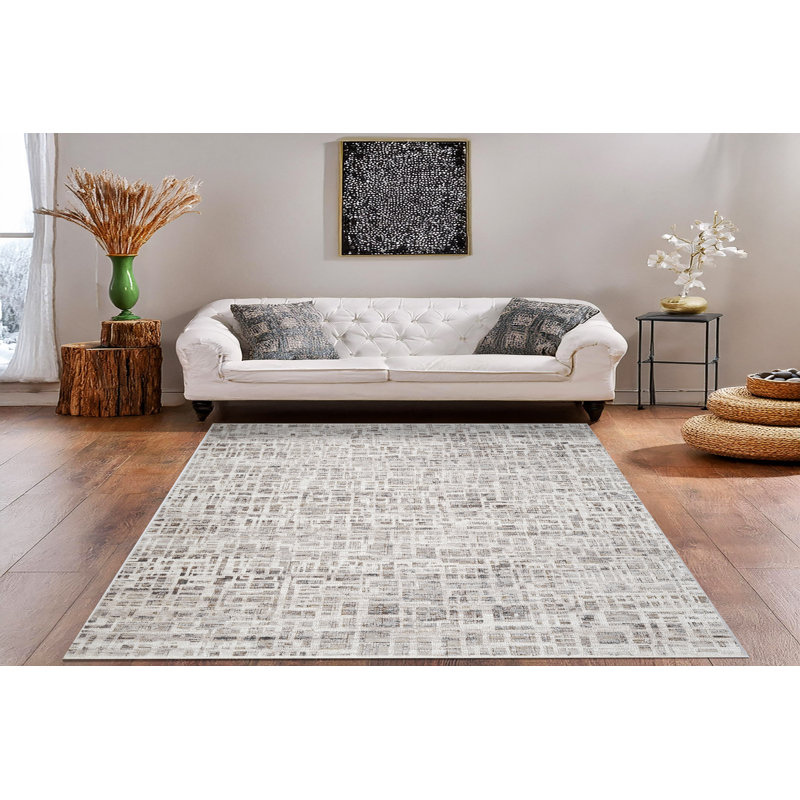 Gadberry 17552-890 BEIGE/GREY, Rectangle 2'7" x 4'11"
