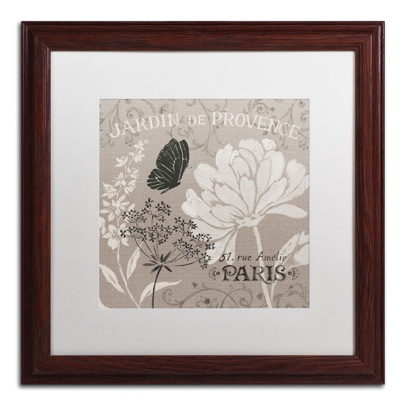 Daphne Brissonnet 16" White Matte Framed Canvas Graphic Art