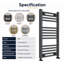Heated Towel Rail 77cm x 50cm-1113153315