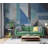 Geometric Shapes Half Circle Trapezoid Removable Wallpaper-409327444
