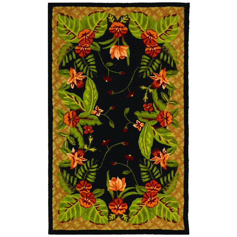 Berkley Wool Floral Rug, Rectangle 2'9" x 4'9"