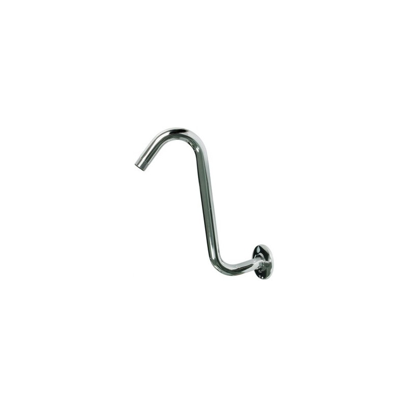 Bras de douche mural Onalaska, Chrome