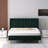 Deeb Luxury Corduroy Upholstered Platform Bed Frame - Modern Wingback Design,No Box Spring Needed, Noise-Free-1911900083-2001620277