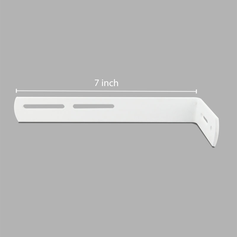 L Shape Support Bracket, 0.65" H x 7" W x 2" D