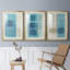 " Blue Blue Horizon I " 3 - Pieces Painting Print-69981911-69981912