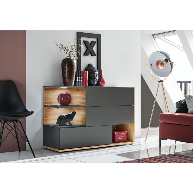 Antione 120cm Sideboard, Black