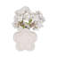Sagebrook Home 7" Flower Power Object Vase, Ivory