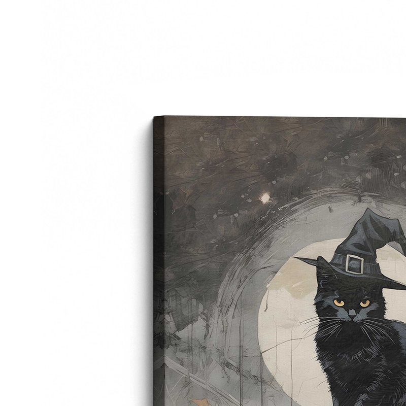 Moustaches d'Halloween sur toile tendue, H 30 po x l 20 po