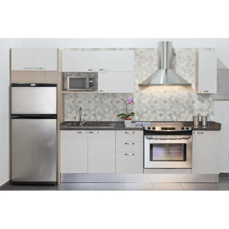 Castella Cambria Hexagon 12 in. x 12 in. Honed Marble Mosaic Floor and Wall Tile