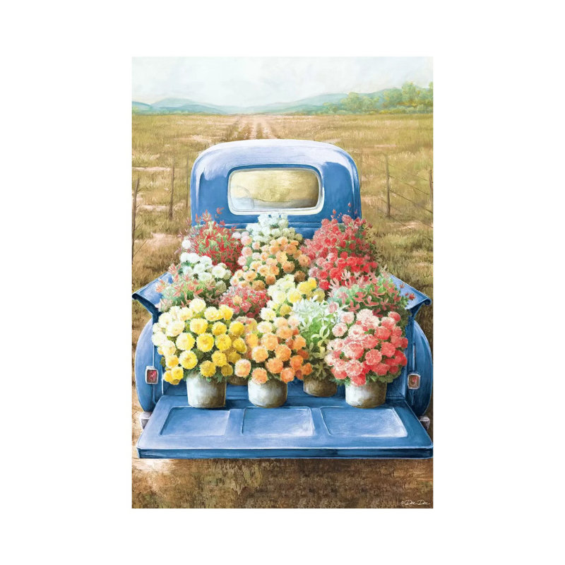 Flowers For Sale by Dee Dee - Wrapped Canvas Painting, 66.04 cm H x 45.72 cm W x 1.91 cm D