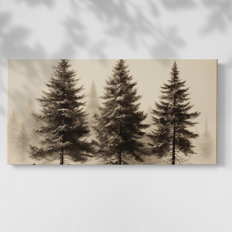 Paysage, série CCI, toile tendue avec châssis, prête à être accrochée, H 17 po x l 33 po, Doré