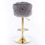 Anmar Swivel Upholstered Adjustable Height Counter Stool with Metal Frame-1258154658