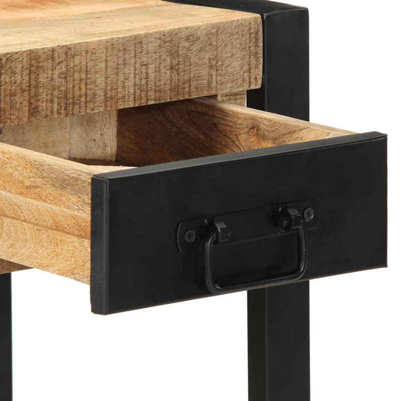 Side Table 35X35x50 Cm Solid Wood Reclaimed, Brown
