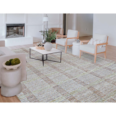Hand-Knotted High-Quality Beige Area Rug
