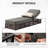 Hayossy 4-Piece Outdoor Chaise Lounge Set, 4 All-Weather Wicker Recliners With 5" Thick Cushions-1125844567-1125844585