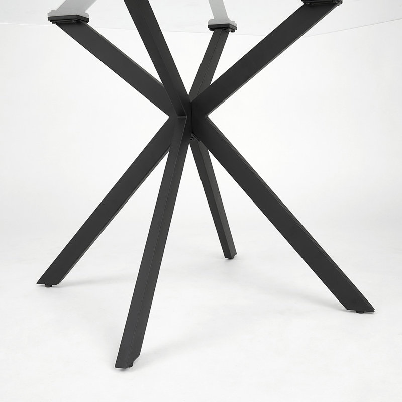 Table de salle à manger Arieyana, Noir, noir, noir, noir, H 29,53 po x L 51 po x l 32 po
