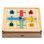 Jeu d'échecs en bois GSE 9-en-1, dames, backgammon, dominos, dames chinoises, tic-tac-toe, ludo, cartes à jouer et jeu de dés de poker