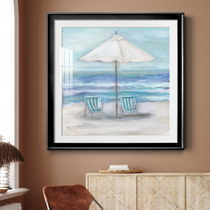 Gulf Shores II - peinture encadrée, H 26,5 po x l 26,5 po x P 1,5 po, Noir