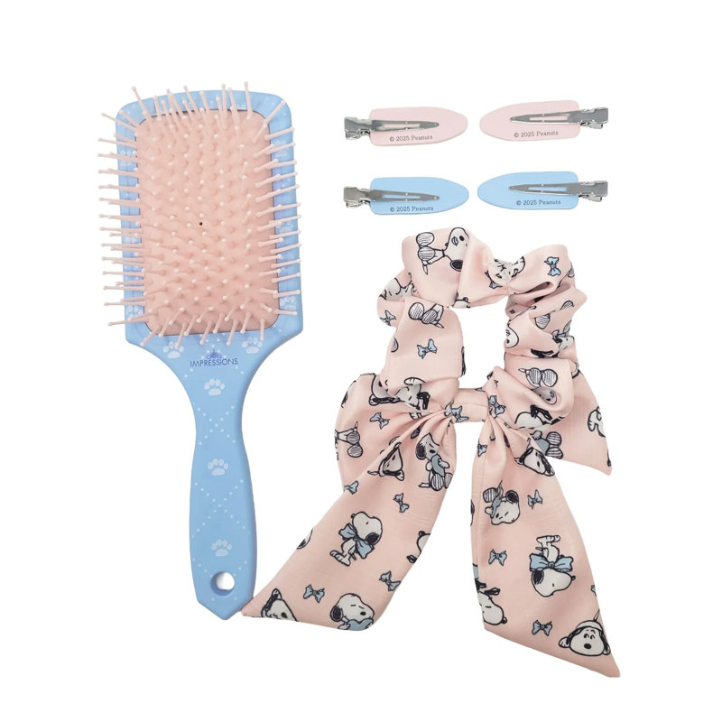 Impressions Vanity Peanuts SNOOPY, ensemble d'accessoires pour cheveux avec des arachides