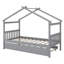 Lit en bois avec couchette-2020289608