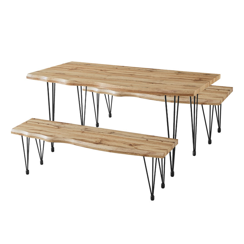 Mose 4 - Person Dining Set, 76cm H x 160 cm L x 90cm W