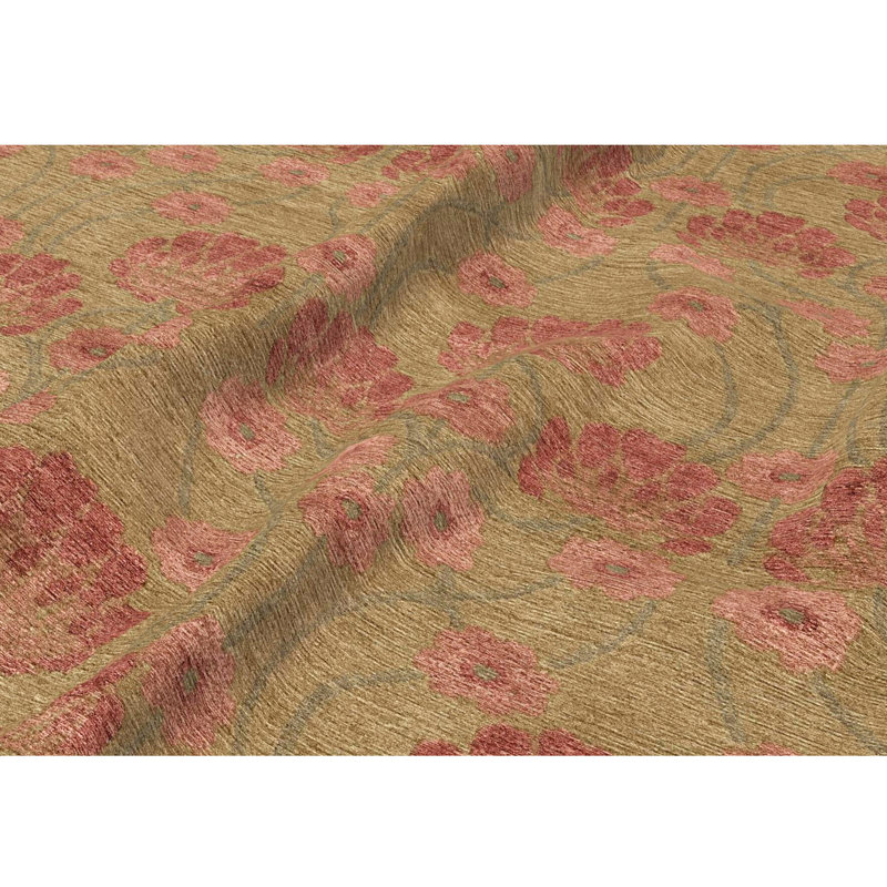 Floral Area Rug, Rectangle 4' x 6'