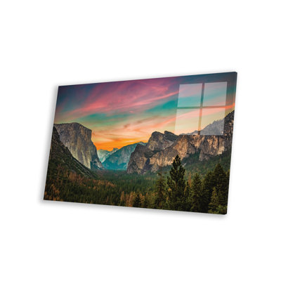 «Armiyah California Yosemite Valley Tunnel View Sunset» sur plastique / acrylique par Alex G Perez