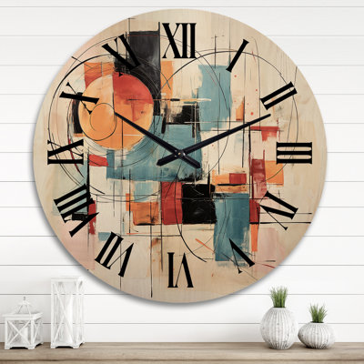 Horloge murale en bois massif Munden